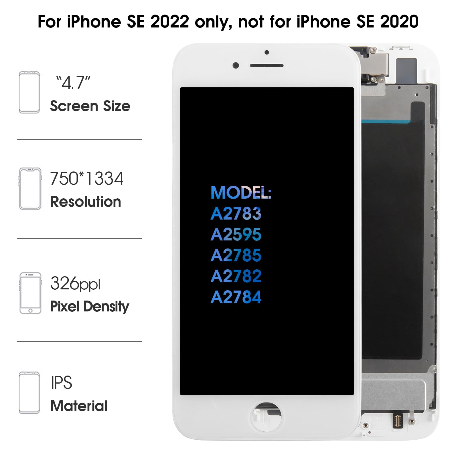 iPhonese3  ③ Amazon.com: Apple iPhone SE 3rd Gen, 64GB, Starlight - Unlocked